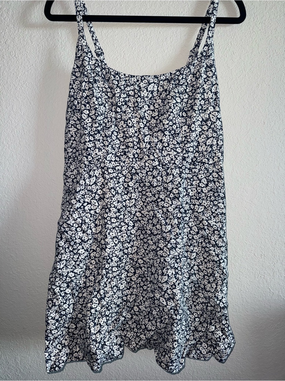 Old Navy Black & White Floral Mini Dress